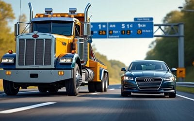 Remorquage voiture au km : comment se calcule le tarif
