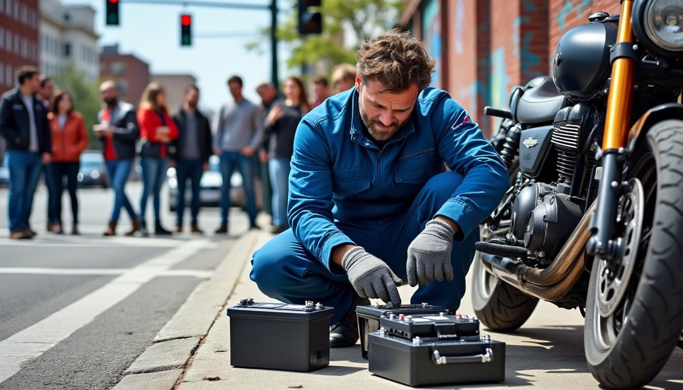 découvrez les étapes à suivre en cas de panne de batterie moto pour tenter de la résoudre avant d'appeler un professionnel.
