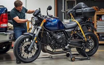 Transport moto longue distance : précautions et sanglage